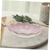 iplusmile 2pcs Flower Shape Ceramic Jewelry Tray Elegant Ring Display