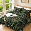 keensoft Queen Comforter Set - 3 Pieces Botanical Bedding Comforter