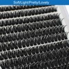 Bransfy Cluster Lashes 266PCS D Curl Individual Eyelashes Natural Lash