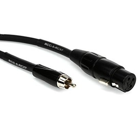 Roland Black Series Interconnect Cable, XLR (Female) to RCA, 5-Feet