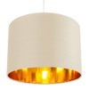 Contemporary and Chic Soft Cream Cotton 10" Table or Pendant