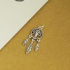 Sterling Silver Oxidized Dream Catcher Tree of Life Angel Wing