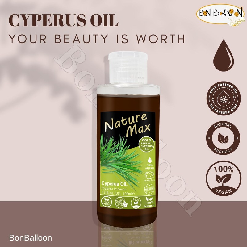 bonballoon Nature Max Cyperus Oil Natural Cold Pressed Undiluted Premium