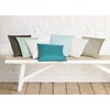 Fleuresse Maco Satin Cushion Cover Plain Colours Turquoise 6058 Size