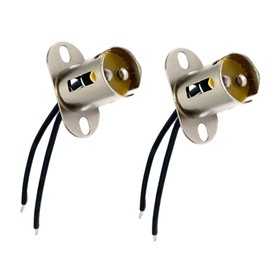 2 Pcs 1157 Bulb Sockets Holders, BAY15D 1157 Car Light Bulb Two Pole Socket Adapter with Pigtail Wire Connector for Auto Truck Car