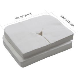 100 Count Disposable Face Rest Covers,Headrest Covers Soft Non-Sticking Massage Headrest Covers for Massage Tables & Massage Chairs