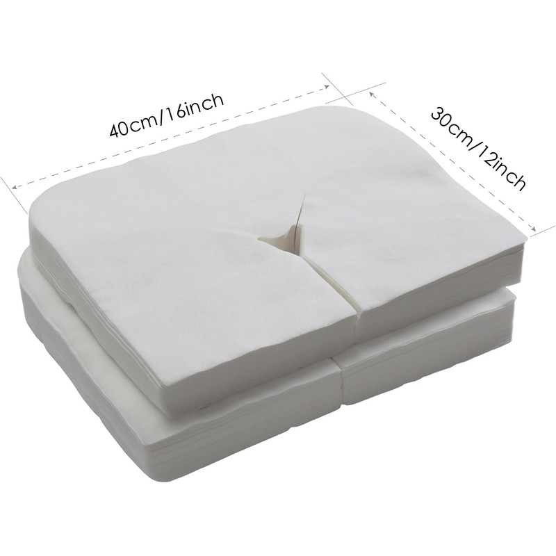100 Count Disposable Face Rest Covers,Headrest Covers Soft Non-Sticking Massage