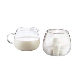 Borosil Sugar and cream Set | Ultra Clear | Dishwasher Safe | Heat Resistant
