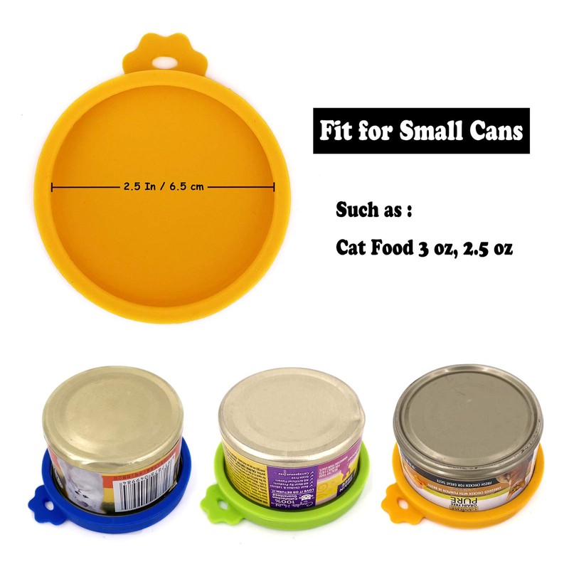 Comtim Cat Food Can Lids, Silicone Small Pet Food Can