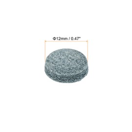 PATIKIL 12mm Dia Pool Cue Tips, 10 Pack Pool Billiard Cue Tips Pool Stick Replacement Tips Pool Stick Tips Snooker Cue Tips, Grey