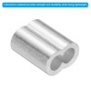 sourcing map 5/32" 4mm Aluminum Crimping Loop Sleeve Double Ferrule
