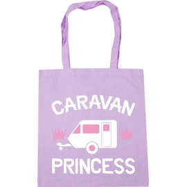 Hippowarehouse Caravan princess Tote Shopping Gym Beach Bag 42cm x38cm, 10 litres