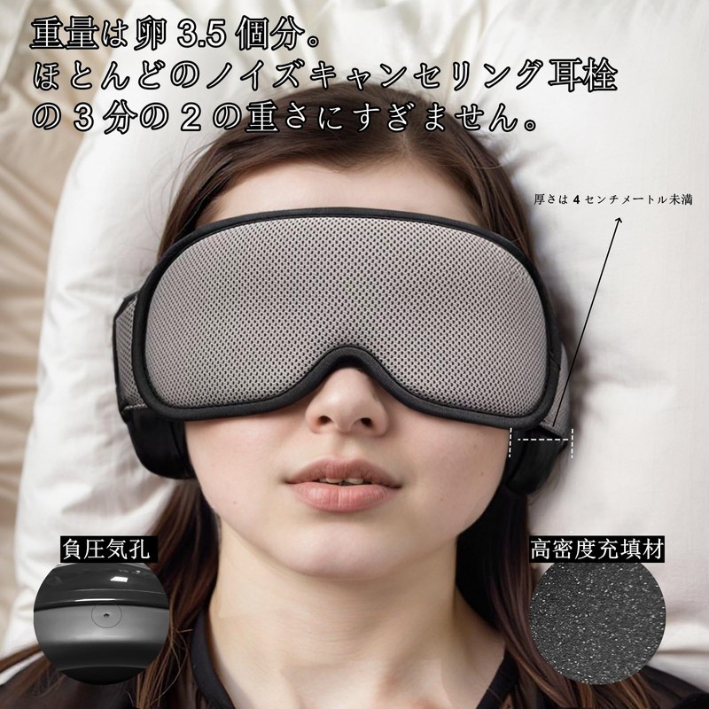 ZOZZGO Earmuffs Eye Mask Set for Sleeping Bedtime Earmuffs Soundproof