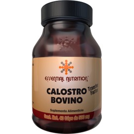 Essential Nutrition, Calostro Bovino 40 Cápsulas de 500 mg