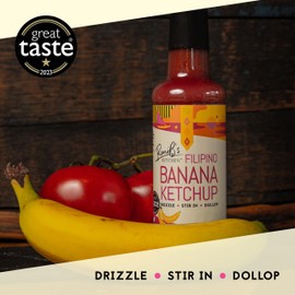Banana Ketchup from RoniB’s Kitchen 150ml - Filipino Style, Award-Winning, Vegan, Sweet and Tangy Ketchup Made with Ripe Bananas and Tomatoes