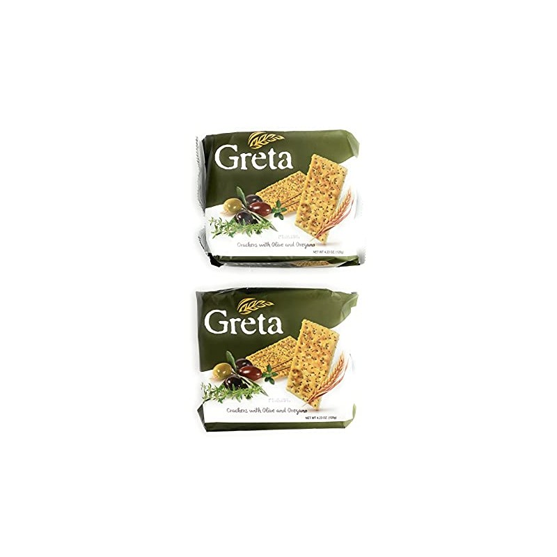 DLCUEL Crackers with Olive and Oregano 2 Pack 4.23 oz