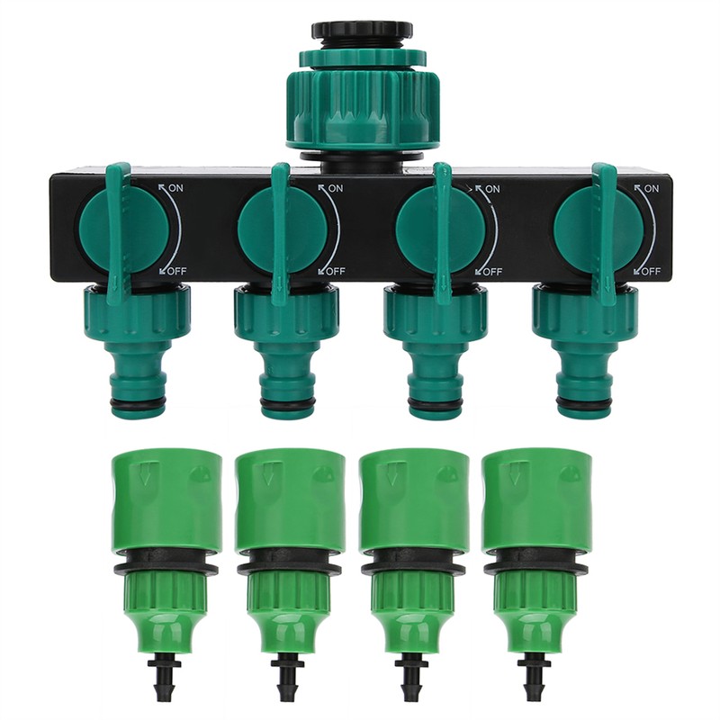 DN20 DN25 FNPT 4 Way Garden Hose Faucet Splitter with