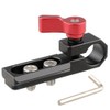 Camvate Nato Rail Single 15 mm Rod Clamp (Red)