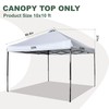 JANCANOPY 10x10 Canopy Replacement Top with Air Vent Silver Coated