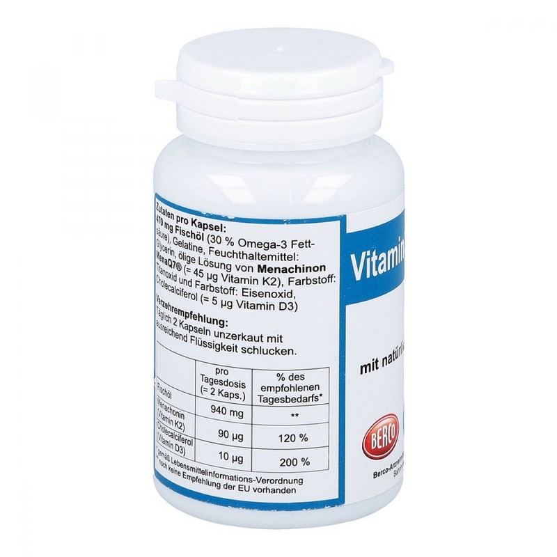 VITAMIN K2+D3 Berco Kapseln 60 St