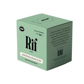 Rif Care Organic Cotton Non Applicator Tampons, FSA HSA Eligible, Regular Absorbency 18 Count
