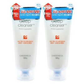 (NS Home Shopping) Care Zone CK Deep Foaming Foam Cleanser 330mlx2 33758147 / (NS홈쇼핑)케어존 씨케이 딥 포밍 폼클렌저 330mlx2개33758147