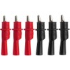 Greluma 6 Piece Clip-on Alligator Clips for Multimeter Test Lead