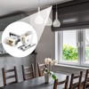Jetec 4 Pieces White Roman Shade Cord Lock Dual Brass