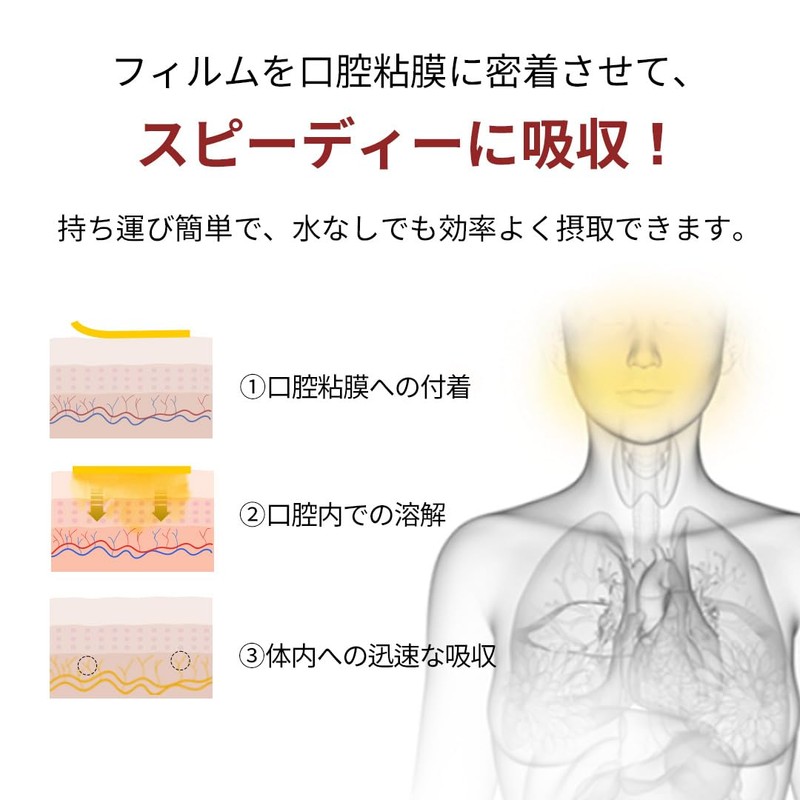 ヨエスターリポソームGLTダイレクト2.0(325mgx14枚) 韓国サプリ高吸収率 フィルムタイプ 水なしで簡単摂取