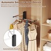 bimiti Pull Down Closet Rod Adjustable Width 26-35 Inches Floating