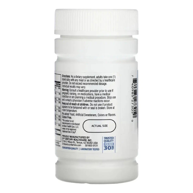21st Century One Daily Multivitamínico Sabor 100 Comprimidos Hombre
