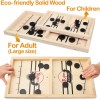 Games Hub Fast Sling Puck Game Wooden Hockey Table Game