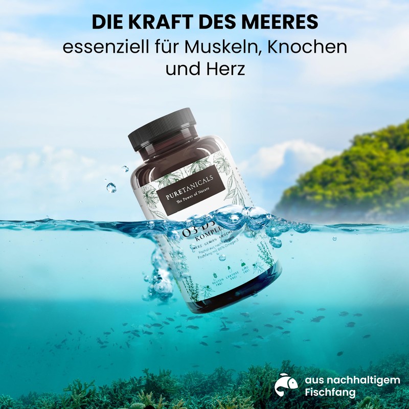 Omega 3 + Vitamin D3, K2 MK7 All-Trans Micro encapsulated