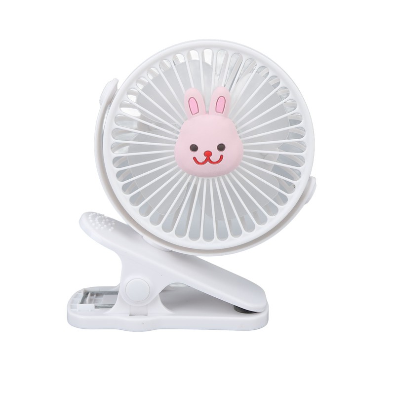 Baby Stroller Fan Clip USB Cartoon 3 Speeds Portable Fashionable