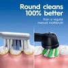 Oral-B Pro 100 CrossAction, Battery Powered Toothbrush, Black, 1 Count