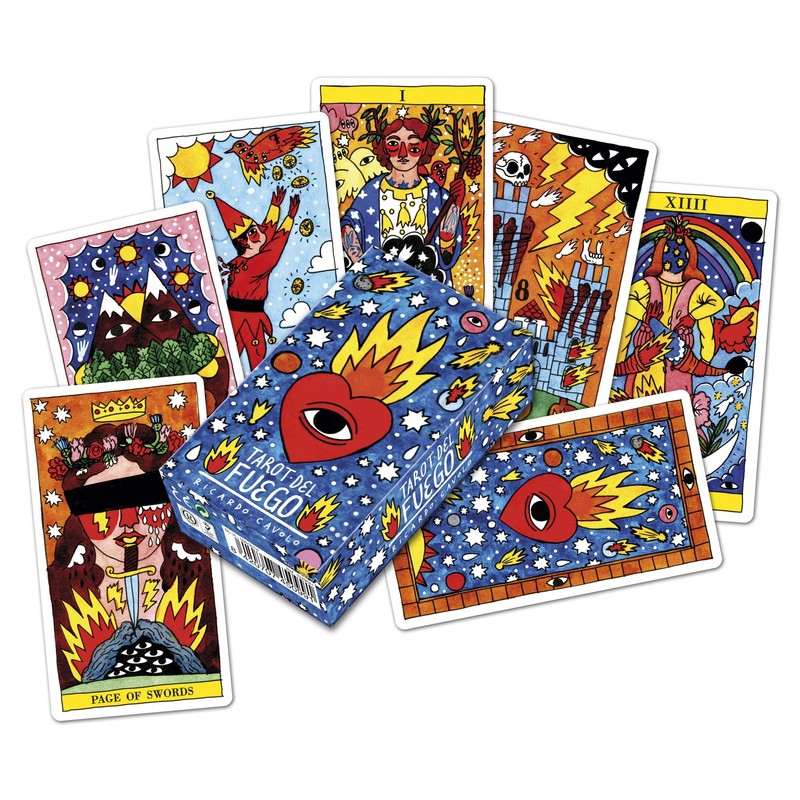Heraclio Fournier Tarot del Fuego , Blue