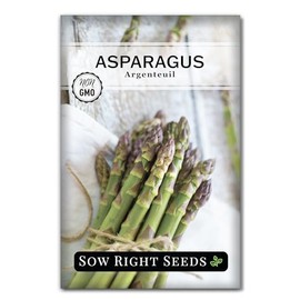 Sow Right Seeds - Argenteuil Purple Asparagus Seeds for Planting - Non-GMO Heirloom Packet with Instructions to Plant an Outdoor Home Vegetable Garden - Early Season Spring Crop to Roast (1)