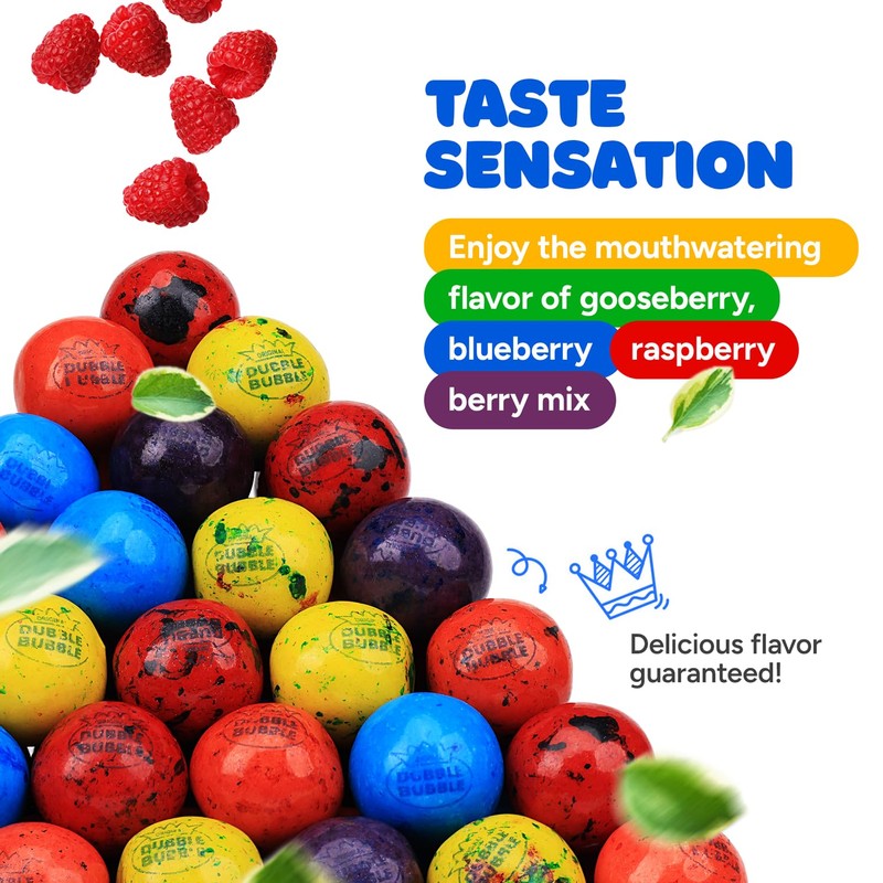 Gumballs for Gumball Machine - Berry Mix 1 Inch Bubble
