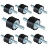 8Pack M8 Rubber Studs Shock Absorber Anti Vibration Isolator Mounts,