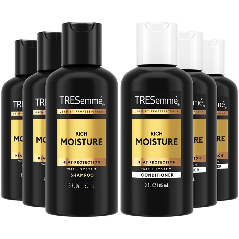 TRESemme Champú y acondicionador rico en humedad, 3 onzas líquidas,