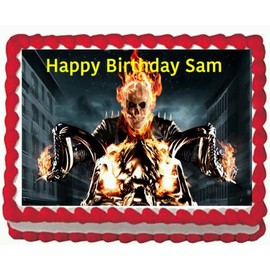 Ghost Rider Edible Cake Image