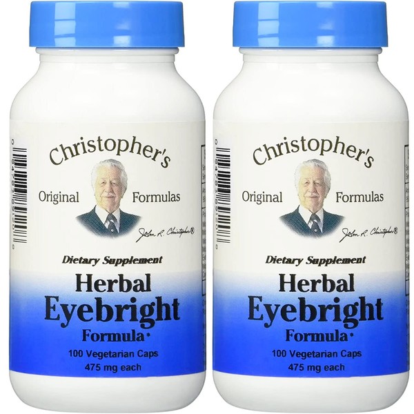 Dr. Christopher's: Herbal Eyebright, 100 caps (2 pack)2