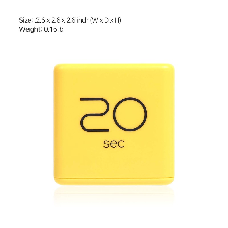 mooas Cube Timer (Yellow), Timers Cube Flip Block Timers Productivity