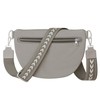 KMISSO 30618 Women's Shoulder Bag Genuine Vegan Leather, gray