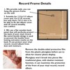JCJMY Wood Vinyl Record Frame for the Wall, Display 12.5x12.5