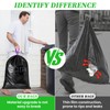 Trash Bags 15 Gallon Tall Kitchen Drawstring Garbage Bags,Fit 13-15