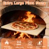 Tcatec Pizza Stone for Grill, 23.6x15.7 Inch Fits 25.6x17.7 inch