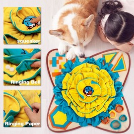 TOTARK Snuffle Mat for Dogs, Dog Enrichment Toys Dog Snuffle Mat Puppy Brain Stimulating Toys Puzzle Toys Mind Stimulating Games for Boredom Nosework Toys for Small Medium Large Dogs