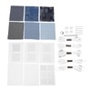 Tomotato Water-soluble embroidery patterns, Sashiko Stitch embroidery paper, 6 pieces