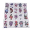 20pcs Temporary Tattoos Stickers Waterproof Long Lasting Flower Fake Tattoo